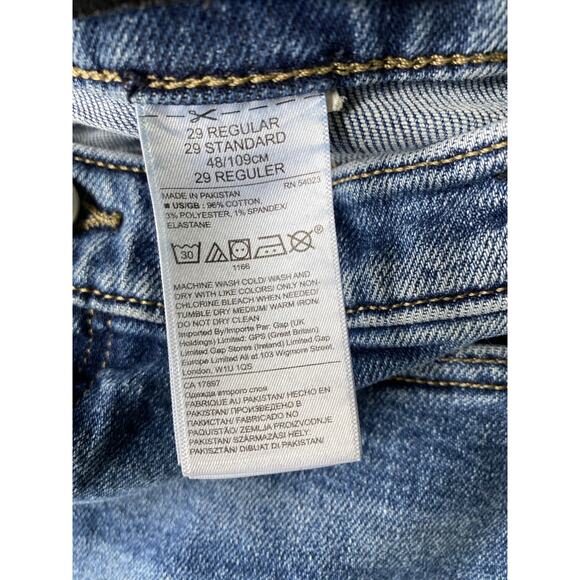 Banana Republic Pants Womens Size 29 Premium Denim Mid Rise Straight Distressed - Picture 5 of 12